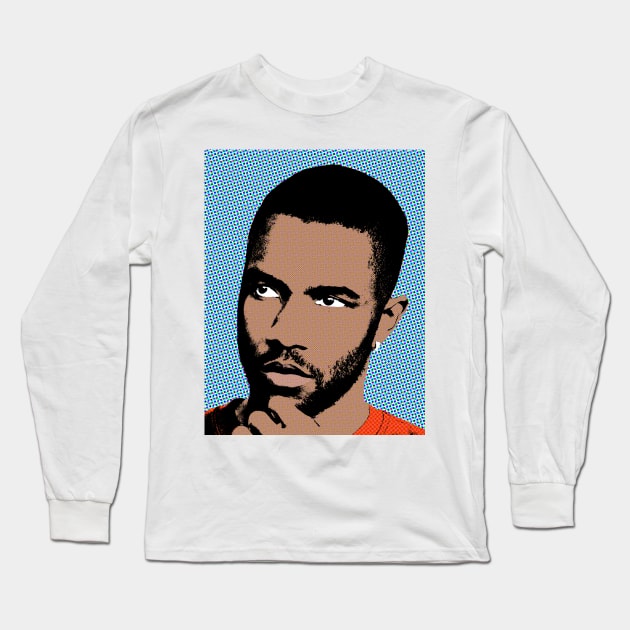 frank ocean style pop art Long Sleeve T-Shirt by soundofpopart